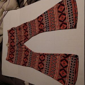 Girls bell bottom leggings